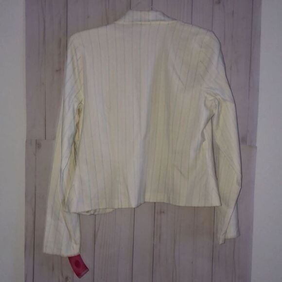 Xhilaration mss  suit jacket size L pastel colors striped - Picture 5 of 6